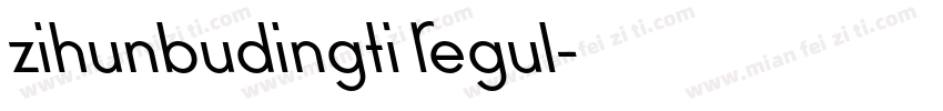 zihunbudingti Regul字体转换